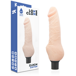 Self-lubricating Vibrating Dildo 20 cm Insertable — Daven — front view