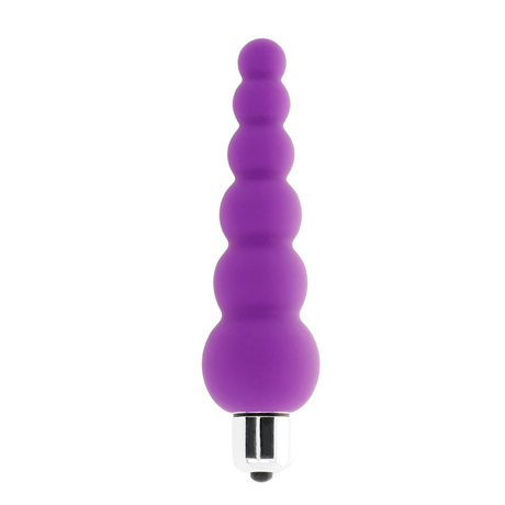 Mini chapelet anal vibrant silicone lilas 13,5 cm — Snoopy — vue produit 2
