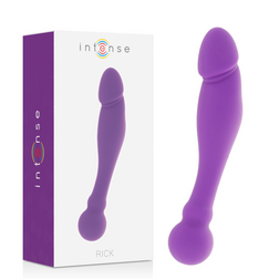 Gode double extrémité en silicone Rick Dual 18 cm × 3,5 cm