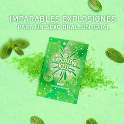 Sucre pétillant pour sexe oral menthe, sachet 9 g — Explosive Kiss — vue 5