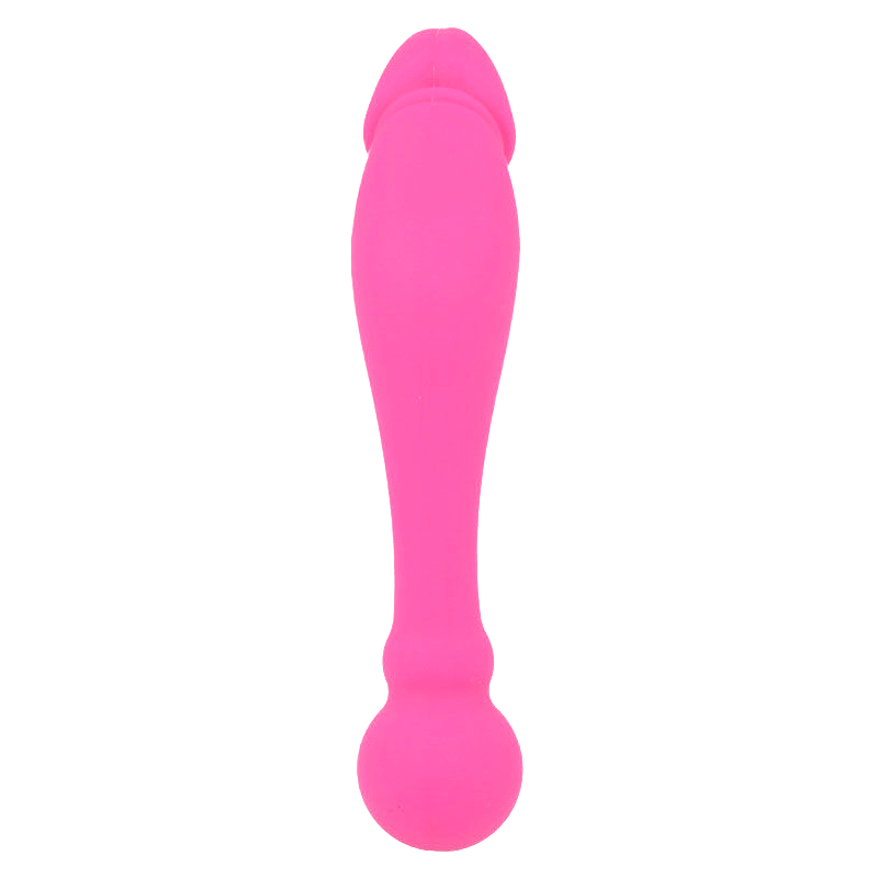 Gode double silicone 18 cm — vue détaillée
