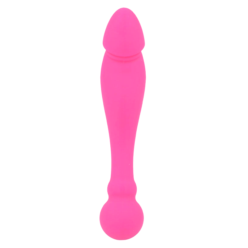 Gode double silicone 18 cm — gros plan