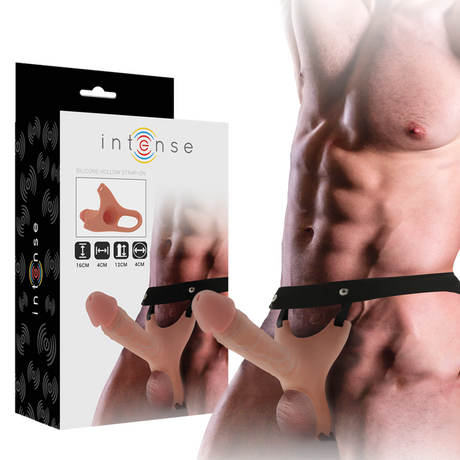 INTENSE HARNAIS CREUX AVEC GODE EN SILICONE 16 X 35 CM