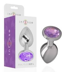 Plug anal modèle Taille S en Aluminium violet 6.0 cm pour le plaisir intime.
