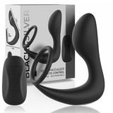Masseur prostatique vibrant avec cockring télécommandé · Black&Silver · Stimulateurs Prostatiques Vibrants