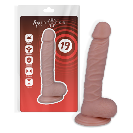 Realistic dildo with suction cup 20 cm — Mr Intense N.19 — product view