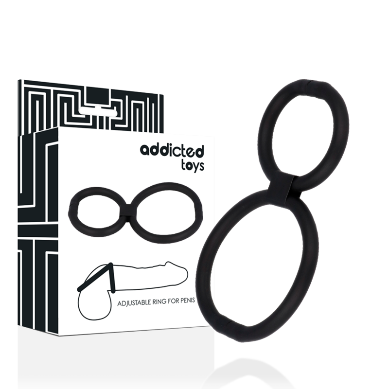 Double cockring réglable en 8 — Addicted Toys · Addicted Toys · Cockrings silicone