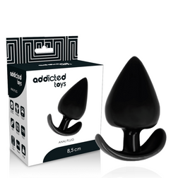 Plug anal Addicted Toys double densité 8,5 cm vu de face pour un plaisir sensuel ou intense