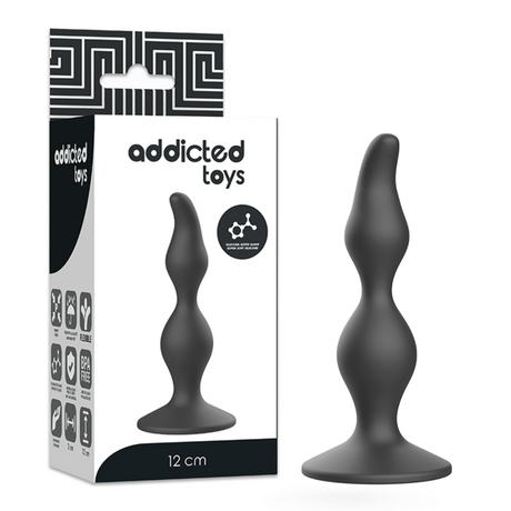 Plug ondulé prostate 3 renflements 12 cm · Addicted Toys · Plugs