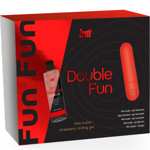 INTT RELEASES KIT DOUBLE FUN AVEC BULLET VIBRANT ET GEL DE MASSAGE A LA FRAISE