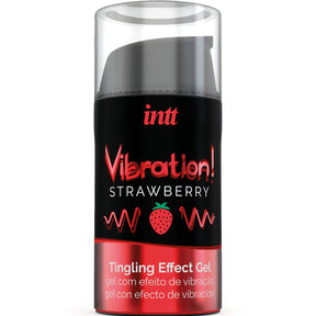 INTT PUISSANT STIMULANT INTIME GEL VIBRANT LIQUIDE FRAISE 15 ML