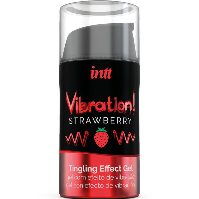 INTT PUISSANT STIMULANT INTIME GEL VIBRANT LIQUIDE FRAISE 15 ML