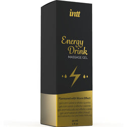 Gel de massage chauffant comestible boisson énergisante 30 ml