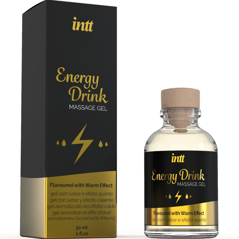 Gel de massage chauffant comestible boisson énergisante 30 ml