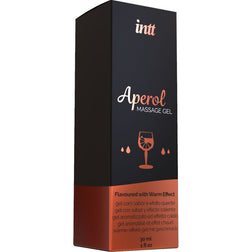 Gel de massage chauffant comestible saveur Aperol 30 ml