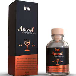 Gel de massage chauffant comestible saveur Aperol 30 ml