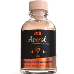 Gel de massage chauffant comestible saveur Aperol 30 ml