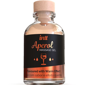 Gel de massage chauffant comestible saveur Aperol 30 ml