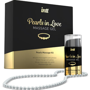 Kit massage gel silicone + collier de perles 15 ml — Pearls in Love · Intt Massage & Oral Sex · Kits massage
