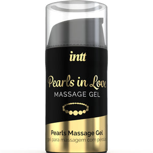 Kit massage gel silicone + collier de perles 15 ml — vue de profil