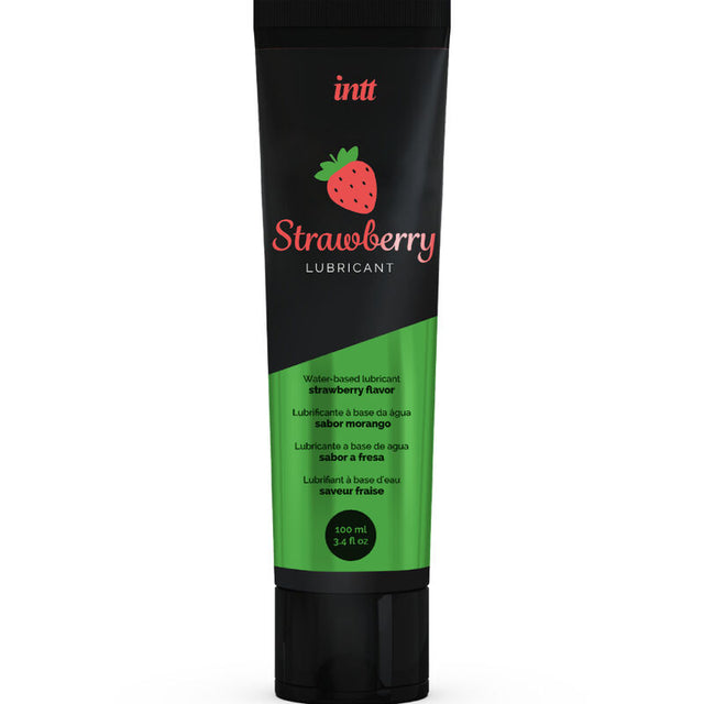 Lubrifiant aromatisé fraise intense 100 ml · Intt Lubricants · Lubrifiants aromatisés