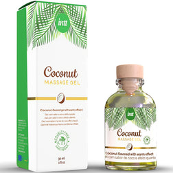 Gel de massage chauffant comestible noix de coco vegan 30 ml