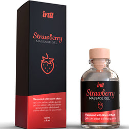 Gel de massage chauffant comestible saveur fraise 30 ml