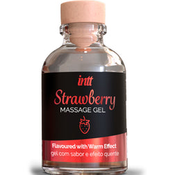 Gel de massage chauffant comestible saveur fraise 30 ml