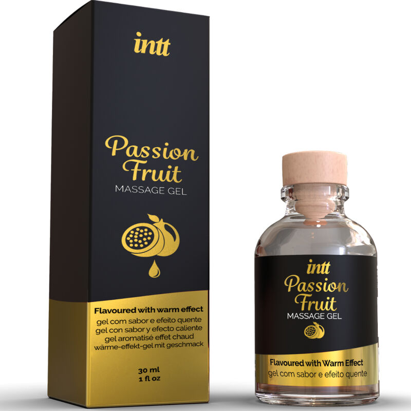 Gel de massage chauffant comestible fruit de la passion 30 ml