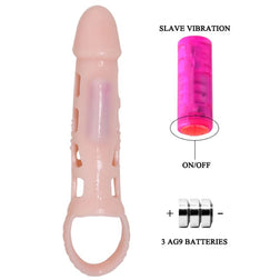 PRETTY LOVE HOUSSE DEXTENSION DE PENIS HARRISON AVEC VIBRATION ET SANGLE 135 CM