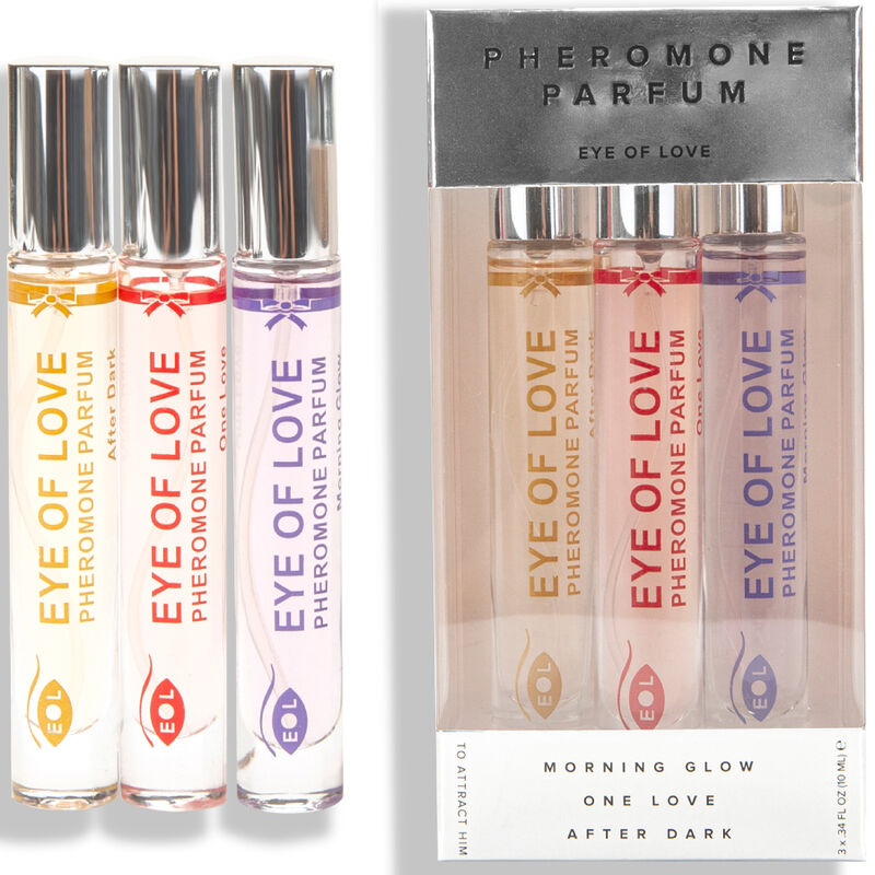 EYE OF LOVE PARFUM EOL PHR 10 ML SET 3 MORNING GLOW ONE LOVE AFTER DARK