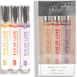 EYE OF LOVE PARFUM EOL PHR 10 ML SET 3 MORNING GLOW ONE LOVE AFTER DARK