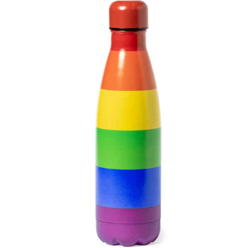 PRIDE CHAUFFE EAU METALLIQUE AVEC LE DRAPEAU LGBT