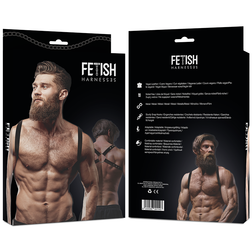 Harnais bretelles éco-cuir avec dos en X — Fetish Harness