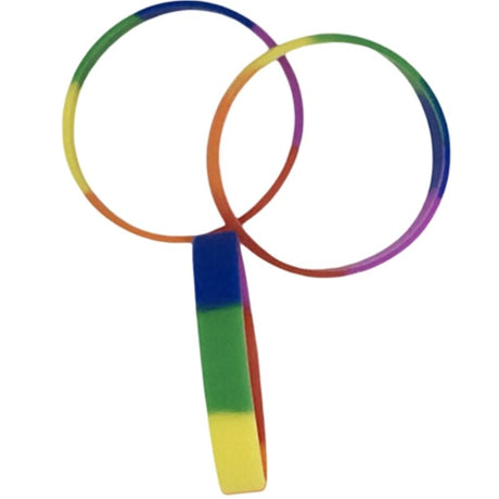 PRIDE BRACELET EN SILICONE DRAPEAU LGBT