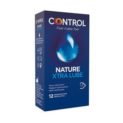 Préservatifs latex extra-lubrifiés 12 unités — Adapta Nature Extralube vu de face