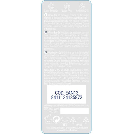 Gel massage et lubrifiant 2 en 1 Mer Méditerranée 200 ml — emballage