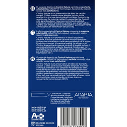 CONTROL PRESERVATIFS ADAPTA NATURE 6 UNITES
