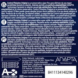 CONTROL PRESERVATIFS FINISSIMO 3 UNITES