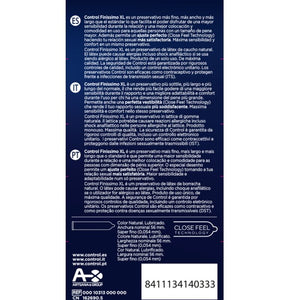 CONTROL PRESERVATIFS FINISSIMO XL 12 UNITES