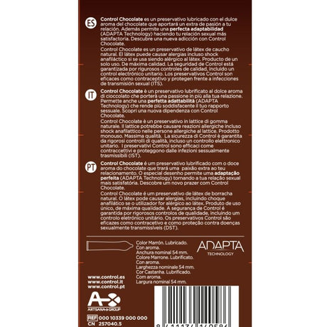 Préservatifs arôme chocolat × 12 — emballage
