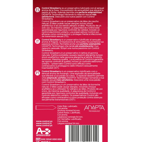 Préservatifs arôme fraise × 12 — emballage