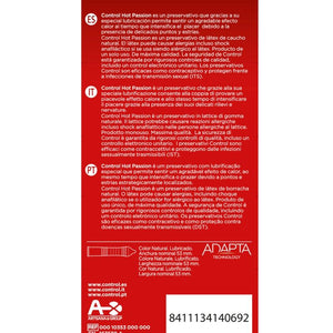 CONTROL EFFET RECHAUFFANT HOT PASSION 10 UNITES