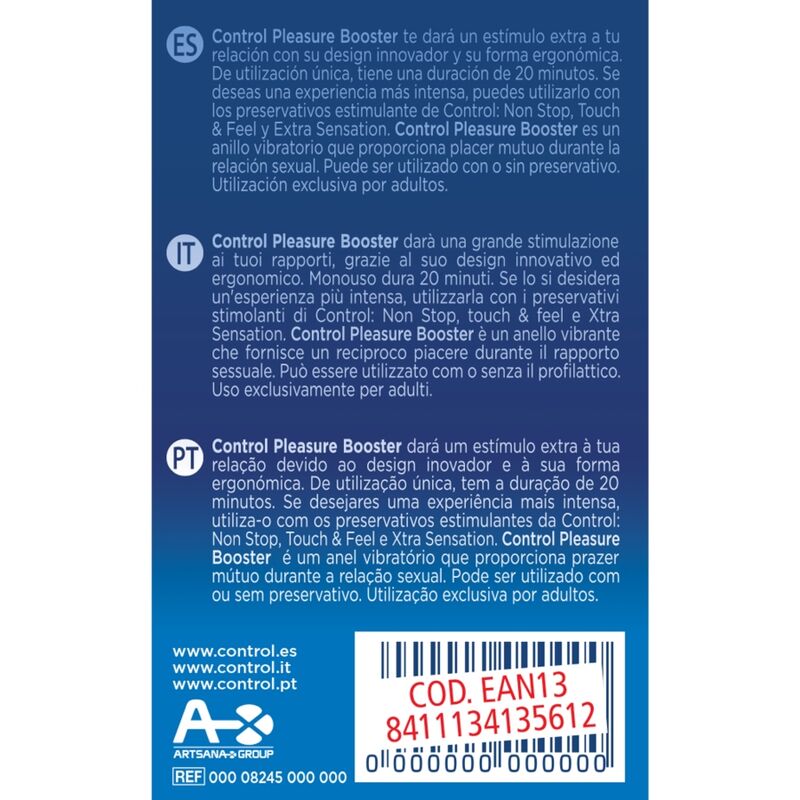 CONTROL ANNEAU VIBRATEUR PLEASURE BOOSTER