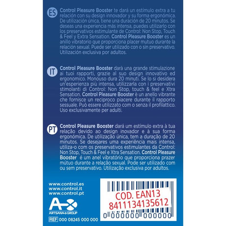 CONTROL ANNEAU VIBRATEUR PLEASURE BOOSTER