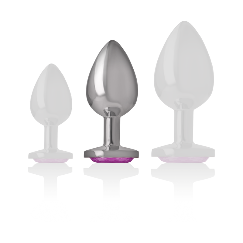 INTENSE PLUG ANAL EN METAL ALUMINIUM COEUR ROSE TAILLE M