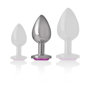 INTENSE PLUG ANAL EN METAL ALUMINIUM COEUR ROSE TAILLE M