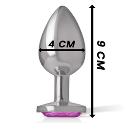 INTENSE PLUG ANAL EN METAL ALUMINIUM COEUR ROSE TAILLE L