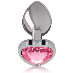 INTENSE PLUG ANAL EN METAL ALUMINIUM COEUR ROSE TAILLE L