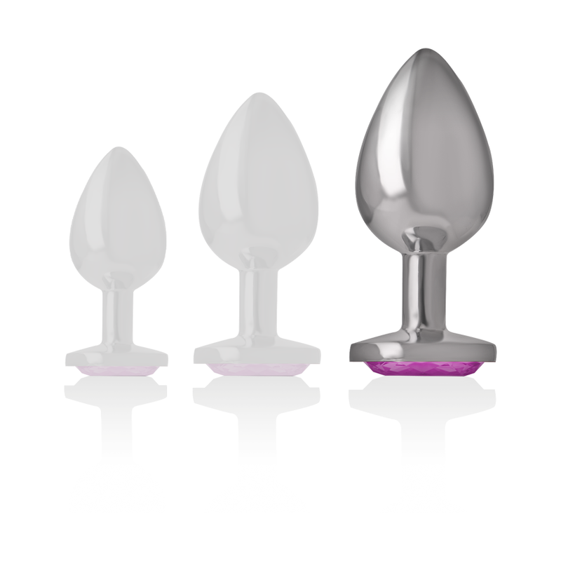 INTENSE PLUG ANAL EN METAL ALUMINIUM COEUR ROSE TAILLE L